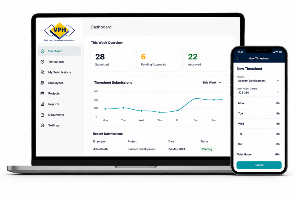 image of VPH portal being displayed on both desktop and mobile